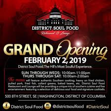 Food for the soul 2019. District Soul Food Opens Saturday Hillrag