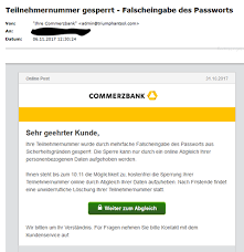 Commerzbank Phishing Teilnehmergruppe Gesperrt Anti Spam Info