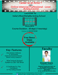 Play is sponsored by one of it company. Dgam Career As An Actor Deepak Gupta S Actor Maker Facebook