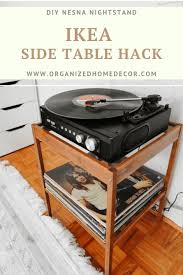 Ikea Side Table Hack Diy Nesna Nightstand Organized Home Decor Ikea Side Table Nightstand Organization Nesna