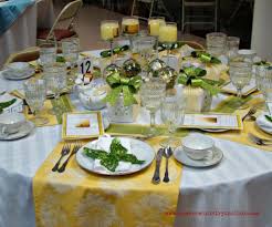 A map used as the background provides a good starting place for those. Table Decor Ideas Part 2 Women S Ministry Toolbox Tea Table Settings Table Decorations Yellow Table