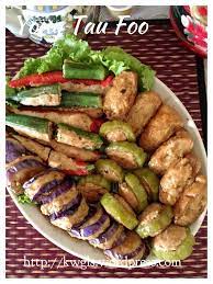 One of the more popular ways to enjoy yong tau fu. Hakka Yong Tau Foo å®¢å®¶é…¿è±†è… Hakka Recipe Asian Cooking Asian Street Food
