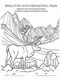 Color 20 beautiful national parks. Gates Of The Arctic National Park Worksheet Education Com National Parks Coloring Pages Gates Of The Arctic National Park