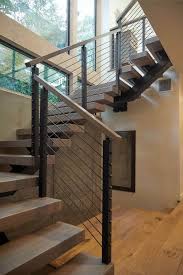 Onyx Railing For A San Diego Floating Staircase Viewrail Floating Staircase Modern Staircase Railing Staircase Design