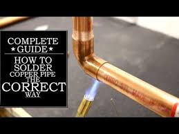 Sweating copper pipes and fittings (permanently soldering them) requires a propane torch and pipe solder that doesn't contain lead. How To Correctly Solder A Copper Pipe 6 Steps With Pictures Instructables