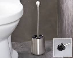 Ensemble porte brosse wc et balayette en inox brossé. Brosse Wc Design Becquet