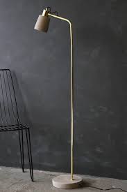 Concrete Polished Brass Floor Lamp Floor Lights Lighting Unusual Floor Lamps Brass Floor Lamp Floor Lamp