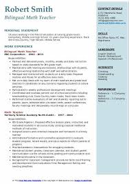 Resume samples are a great way to get some direction for your job application. Math Teacher Resume Samples Qwikresume