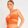 Profile Picture of Dayna Orange Crochet Cut Out Crop Top | Women's Tops | MissyEmpireon Google