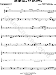 Print And Download Stairway To Heaven C Instrument Sheet Music By Led Zeppelin Arranged For Violin Or Obo Saxophone Sheet Music Sheet Music Flute Sheet Music