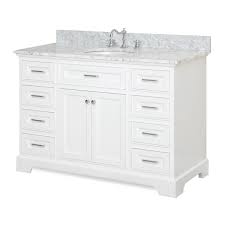 Aria 48 Inch Vanity With Carrara Marble Top In 2020 Single Bathroom Vanity 48 Inch Bathroom Vanity Big Bathroom Decor