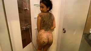 シャワー浴びておっぱい濡れ濡れで卑猥なお姉さんに興奮して我慢出来ない - おっぱいの楽園♪