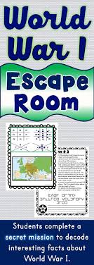The World War I Escape Room Will Take Students On A Secret Mission Around The Classroom This Escape Room World History Lessons Treaty Of Versailles World War