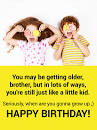 Image result for funny birthday wishes for brother