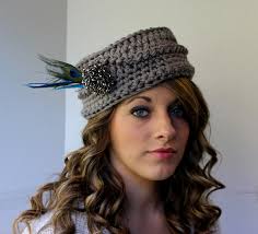 Crochet Hat Pattern Vintage Inspired Pillbox Hat Tutorial for  Embellishments Womens Fashion 1960's Pillbox Chapeaux