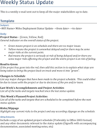 This customizable project status report template provides a snapshot of a project's health on any given week. Free Weekly Status Report Template Doc 69kb 2 Page S