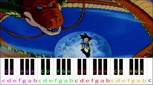 I used a piano sheet to create this one. Dragon Ball Gt Opening Piano Letter Notes