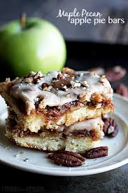 Maple Pecan Apple Pie Bars Creme De La Crumb Pecan Desserts Apple Pie Bars Pecan Desserts Recipes