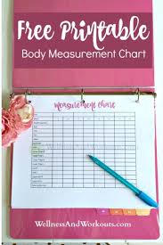 Free Printable Body Measurement Chart Pins For Today