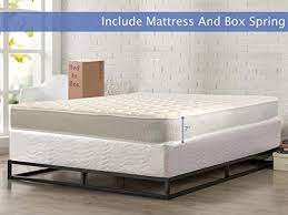 Nutan Medium Firm 7 Inch High Density Poly Foam Mattress And 8 Inch Unassembled Wood Boxspring Foundation Set Tw Mattress Foam Mattress Beige Bedroom Furniture