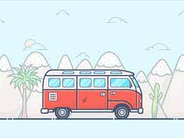 California Dream City Cartoon Motion Design Animation Animated Love Images