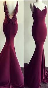 Long Evening Dress Mermaid Evening Dresses Open Back Evening Gown Formal Dress Maroon Prom Dress Mermaid Evening Dresses Prom Dresses Ball Gown