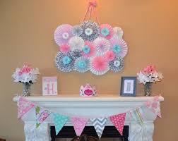 Pink Grey Aqua Baby Shower Girl Baby Shower Catch My Party Baby Shower Fun Baby Shower Pink Baby Shower