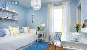 Red color accents and green or turquoise details, optimistic orange, light pink and purple colors or pale yellow color tones, used in moderation, are great choices. Image Result For Blue And Lemon Bedrooms Light Blue Rooms Blue Rooms Yellow Kids Rooms
