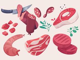 Meat In 2020 Illustration Illustration Design Meat