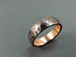 Forged Copper Ring Hammered Ring Copper Cool Mens Ring Personalized Ring Copper Mens C Copper Wedding Band Mens Wedding Bands Hammered Rustic Wedding Rings