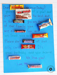 Fold bag over and seal closed with a piece of. Birthday Candy Gram For Dad Onecreativemommy Com
