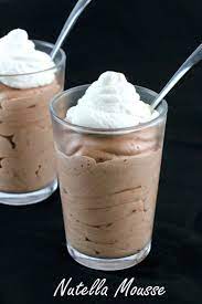 Quick And Easy Nutella Mousse Mousse Recipes Desserts Nutella Recipes