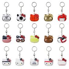 Hello Kitty X Team Usa Vinyl Keychains By Kidrobot In 2020 Sanrio Hello Kitty Hello Kitty Team Usa
