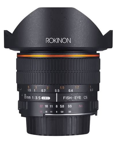 Rokinon 8mm f/3.5 Fisheye Lens for Canon EF