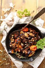 Roasted Eggplant Mushroom Salad Vegan Let S Brighten Up Recipe Mushroom Salad Roast Eggplant Mushroom Recipes Vegan