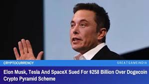 Elon Musk, Tesla And SpaceX Sued For $258 Billion Over Dogecoin Crypto  Pyramid Scheme - GreatGameIndia