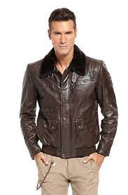 Fur Collar Ginno Leather Jacket By Boss Leather Jacket Boss Black Women Wear