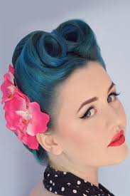 The article observes easy and cute hairstyles for short hair, medium hair, shoulder length and long hair, including easy curly hairstyles. Easy Medium Length Hairstyles 18 Modern To Vintage Victory Rolls Styles To Add Some Pin Up Vibes Polyvore Discover And Shop Trends In Fashion Outfits Beauty And Home