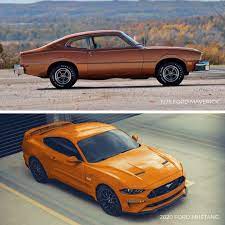 Tbt 1975 Ford Maverick Vs 2020 Ford Mustang Ford Maverick Ford Mustang Van Wert