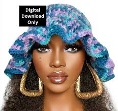 Buy Easy Pdf CROCHET PATTERN ONLY, Digital Download, Crochet Ruffle Bucket  Hat Pattern, by Razondalee Razonda Lee 127 Online in India