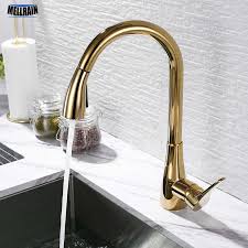 luxury kitchen faucet gold single