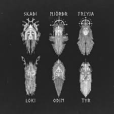 I go forth today t. Deities Heres All The Gods Ive Done In This Elongated Style Thus Far As I Was Working Through The Merch Norse Mythology Tattoo Norse Tattoo Viking Tattoos