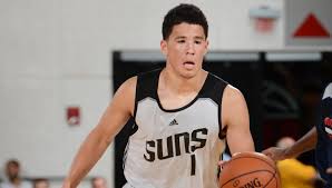 Devin booker has been a shining light in a team that is pretty much going nowhere as the phoenix suns they believe that not only is booker the father of petty's baby but also the father of his high. Suns Sign First Round Draft Pick Devin Booker Phoenix Suns