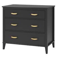 Learn about our white glove delivery. Monarch Hill Hawken 3 Drawer Black Dresser Little Seeds