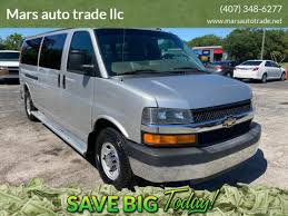 All of the 2021 chevrolet city express features a starting up vendor's advised store price (msrp) connected with just below $23,500, such as the $995 vacation spot fee. Chevrolet Express Passenger For Sale In Kissimmee Fl Mars Auto Trade Llc