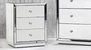 Tusy black nightstand with drawers, end table bedroom side tables bedside cabinets, file cabinet storage with sliding drawer and shelf for home office. Buy Alison Mirrored Bedside Table Harvey Norman Au