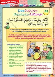Selain itu kita juga mendapat pahala. Ebook 101 Doa Anak Saleh Doa Sebelum Membaca Al Quran 65 Ebook Anak