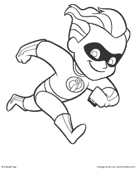 The incredibles dash colouring pages The Incredibles Bonus Activities Earlymoments