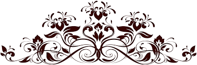 Silhouettes of swirling plant stems, spiraling lines, waves, leaves and flower blossoms. Free Scroll Pattern 1328916 Png Images Pngio