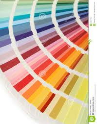 Color Chart Fan Stock Image Image Of Swatches Colourful